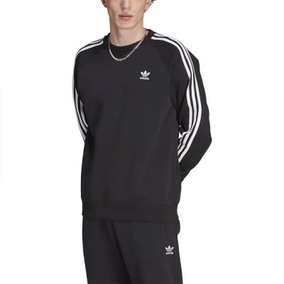 блуза,мъжки,пуловери,adidas,originals,adicolor,classics,3,stripes,crew,sweatshirt,black