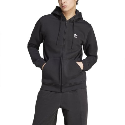блуза,мъжки,пуловери,adidas,originals,trefoil,essentials,full,zip,sweatshirt,black,(black)