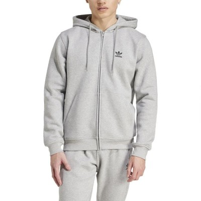блуза,мъжки,пуловери,adidas,originals,trefoil,essentials,full,zip,sweatshirt,medium,grey,heather,(grey)