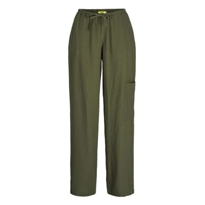 панталони,дамски,панталони,jack,&,jones,breeze,flora,summer,jjxx,pants,dusty,olive,(green)