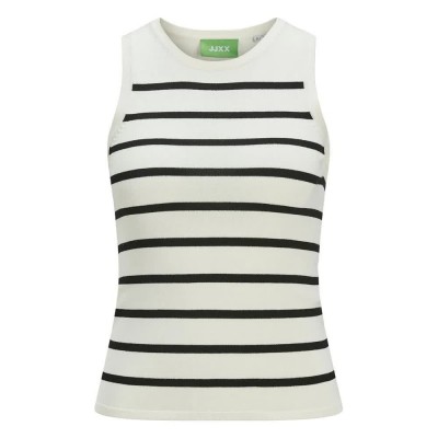 тениска,дамски,тениски,jack,&,jones,evelyn,comfy,jjxx,sleeveless,t,shirt,vanilla,ice,black,(white)