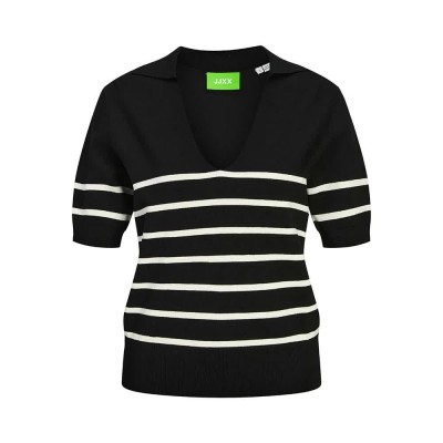 дамски,блузи,с,яка,jack,&,jones,layla,comfy,jjxx,short,sleeve,polo,black,(black,vanilla,ice)