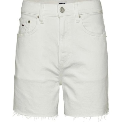 дънки,дамски,панталони,tommy,jeans,mom,uh,bh6192,denim,shorts,white