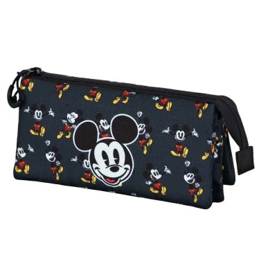 канцеларски,принадлежности,karactermania,disney,mickey,mouse,looks,triple,pencil,case,black