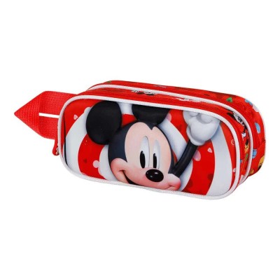 канцеларски,принадлежности,karactermania,disney,mickey,mouse,twirl,3d,double,pencil,case,red