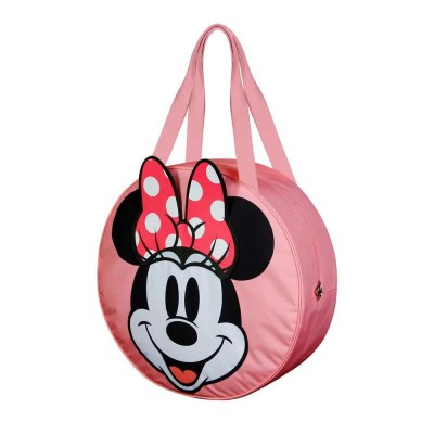 чанта,всички,чанти,karactermania,disney,minnie,mouse,face,jumbo,beach,bag,pink,(black)