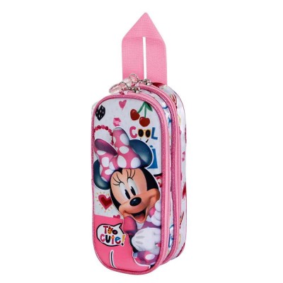 канцеларски,принадлежности,karactermania,disney,minnie,mouse,too,cute,3d,double,pencil,case,pink