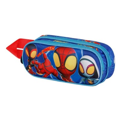 канцеларски,принадлежности,karactermania,marvel,spiderman,spinners,3d,double,pencil,case,blue
