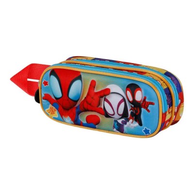 канцеларски,принадлежности,karactermania,marvel,spiderman,three,3d,double,pencil,case,blue,(multicolor)