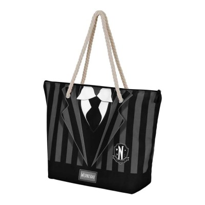 чанта,всички,чанти,karactermania,wednesday,uniform,soleil,beach,bag,black,(black)
