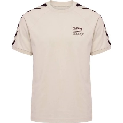 тениска,мъжки,тениски,hummel,archive,peanuts,short,sleeve,t,shirt,beige,(whitecap,gray)