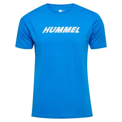 тениска,мъжки,тениски,hummel,elemental,logo,cotton,short,sleeve,t,shirt,indigo,bunting,(blue)