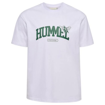 тениска,мъжки,тениски,hummel,loose,university,bee,short,sleeve,t,shirt,white,(white)