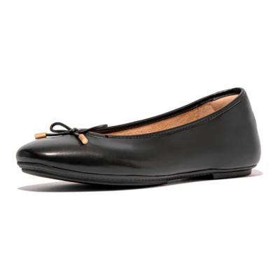 обувки,дамски,обувки,fitflop,delicato,bow,soft,ballet,pumps,black