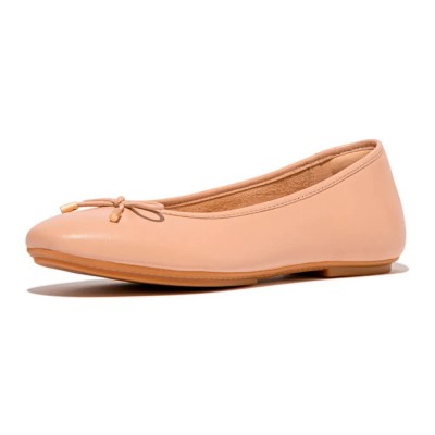 обувки,дамски,обувки,fitflop,delicato,bow,soft,ballet,pumps,beige