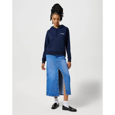 суичър,дамски,блузи,wrangler,112356459,hoodie,navy,(blue)