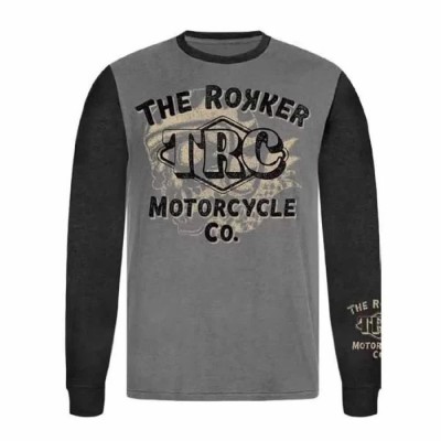 тениска,мъжки,тениски,дамски,тениски,rokker,trc,co,long,sleeve,t,shirt,grey,(grey,black)