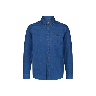 риза,с,дълъг,ръкав,мъжки,ризи,lee,112355712,lessure,long,sleeve,shirt,blue
