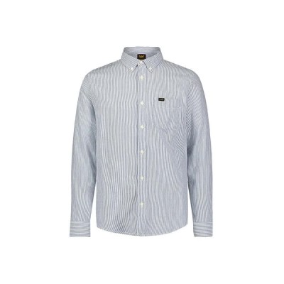 риза,с,дълъг,ръкав,мъжки,ризи,lee,button,down,long,sleeve,shirt,blue,(blue,stripe)