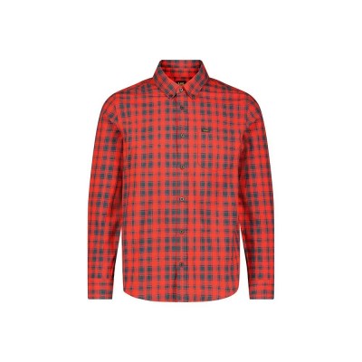 риза,с,дълъг,ръкав,дамски,ризи,мъжки,ризи,lee,button,down,long,sleeve,shirt,red,(red)