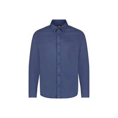 риза,с,дълъг,ръкав,мъжки,ризи,lee,patch,long,sleeve,shirt,blue,(mood,indigo)