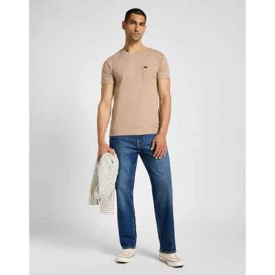 тениска,мъжки,тениски,lee,ultimate,pocket,short,sleeve,t,shirt,beige,(sand)