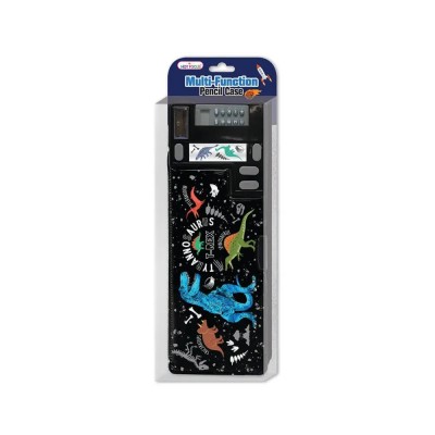 канцеларски,принадлежности,hot,focus,dino,multi,functional,pencil,case,black,(multicolor)