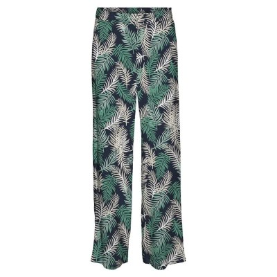 сако,дамски,панталони,vero,moda,easy,joy,pants,green,(navy,blazer,aop,green,tropical)