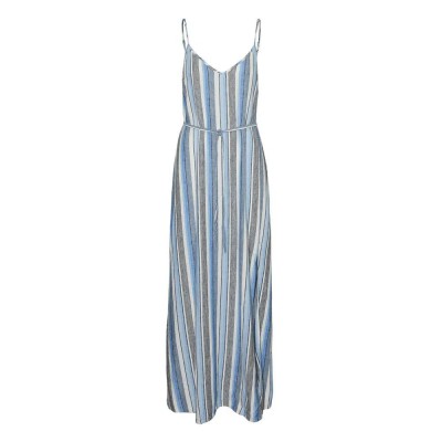 рокля,дамски,поли,и,рокли,vero,moda,kana,sleeveless,long,dress,blue,(ibiza,blue,stripes,kana)