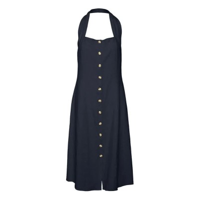 сако,дамски,поли,и,рокли,vero,moda,lucy,sleeveless,midi,dress,blue,(navy,blazer)