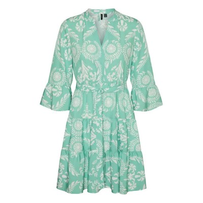 рокля,дамски,поли,и,рокли,vero,moda,zera,long,sleeve,short,dress,katydid,aop,hari,(green)
