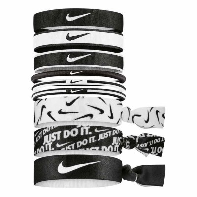 други,аксесоари,nike,mixed,hair,tie,9,units,multicolor,(black,white,black)