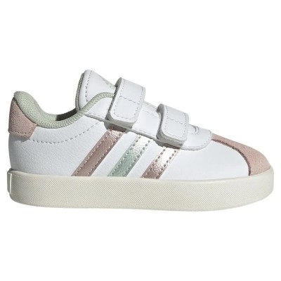 детски,маратонки,детски,маратонки,adidas,vl,court,3.0,infant,trainers,ftwr,white,linen,green,met,sandy,pink,met,(white)
