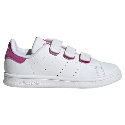 маратонки,детски,маратонки,adidas,originals,stan,smith,cf,trainers,white,(ftwr,white,ftwr,white,semi,lucid,fuchsia)