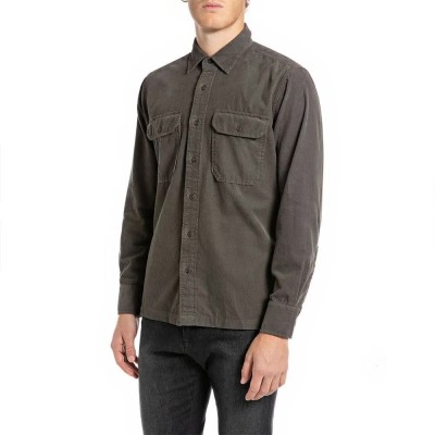 риза,с,дълъг,ръкав,мъжки,ризи,replay,m4128,.000.84764g,long,sleeve,shirt,green