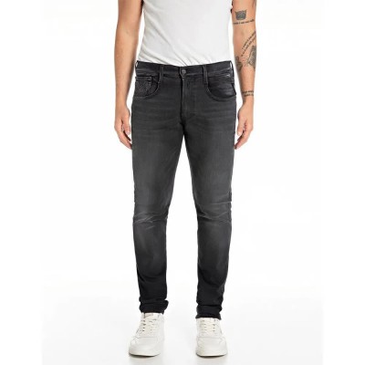 дънки,мъжки,панталони,дамски,панталони,replay,m914y,.000.573b80g,jeans,grey,(black)