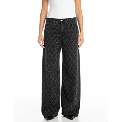 дънки,дамски,панталони,replay,wa525,.000.739783l,jeans,black