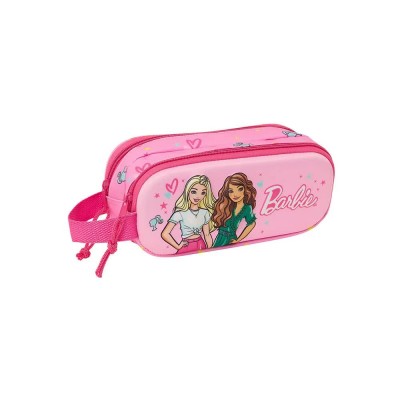 канцеларски,принадлежности,safta,barbie,3d,double,pencil,case,pink,(multicolor)