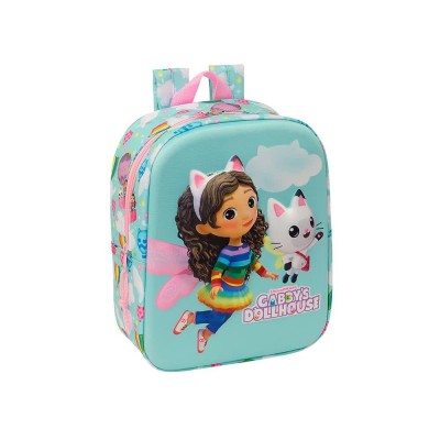 раница,раници,safta,622473011,gabby´s,dollhouse,3d,mini,6l,32x43x14,cm,backpack,multicolor