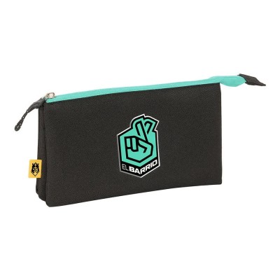 канцеларски,принадлежности,safta,kings,league,el,barrio,triple,pencil,case,black,(multicolor)