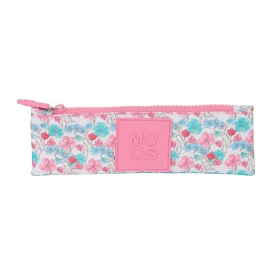 канцеларски,принадлежности,safta,moos,flores,mini,pencil,case,pink,(multicolor)