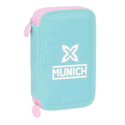 канцеларски,принадлежности,safta,munich,heaven,double,filled,pencil,case,28,units,blue,(multicolor)