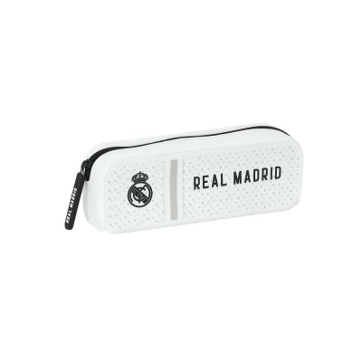 канцеларски,принадлежности,safta,real,madrid,first,kit,24,25,silicone,square,pencil,case,white,(multicolor)