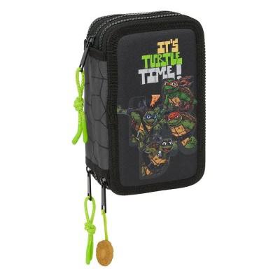 канцеларски,принадлежности,safta,tortugas,ninja,triple,filled,pencil,case,36,units,grey,(multicolor)