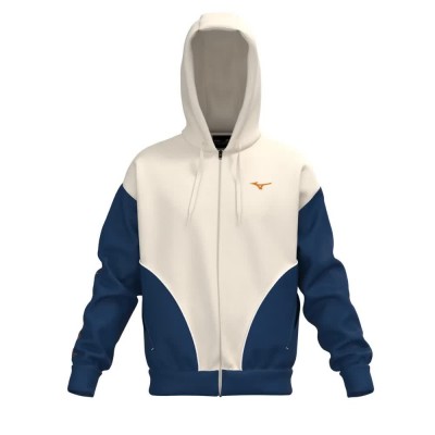блуза,мъжки,пуловери,mizuno,athletics,full,zip,sweatshirt,white,(pristine)