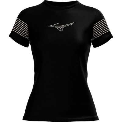 тениска,дамски,тениски,mizuno,athletics,short,sleeve,t,shirt,black,(black)