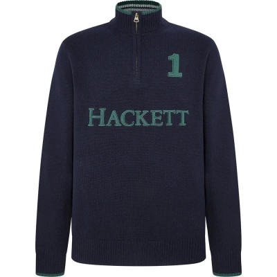 блуза,мъжки,пуловери,hackett,hm703226,half,zip,sweater,chambray,blue,(blue)