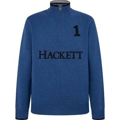 блуза,мъжки,пуловери,hackett,hm703226,half,zip,sweater,midnight,blue,(blue)