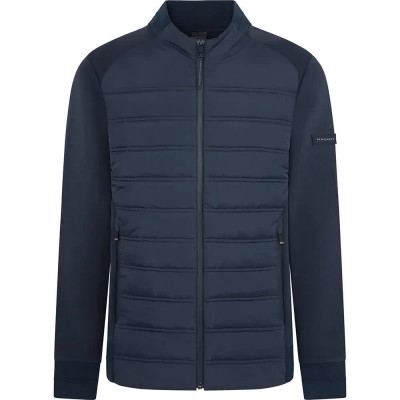 блуза,мъжки,пуловери,hackett,hybrid,quilt,full,zip,sweatshirt,blue