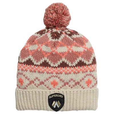шапка,всички,шапки,superdry,apres,beanie,nutmeg,spice,fairisle,(multicolor)